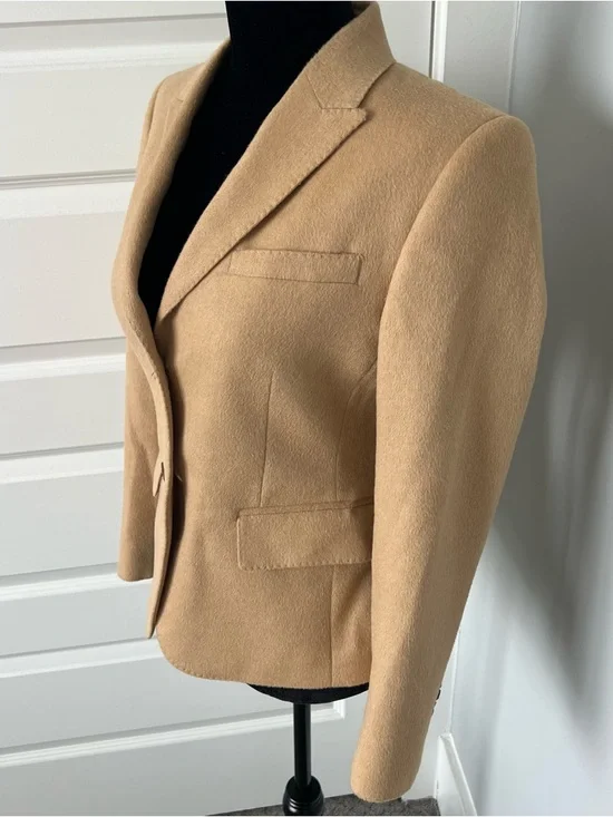 Brooks Brothers "346" Women’s 100% Camel Hair Blazer in 2P (Petite) - Picture 5 of 12